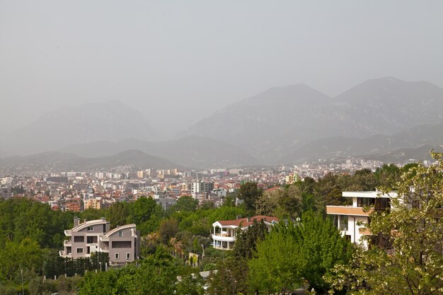 Aerial view of Tirana