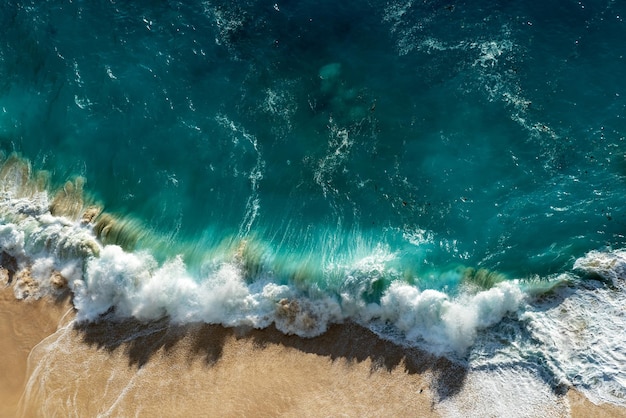 Aerial view of tropical ocean