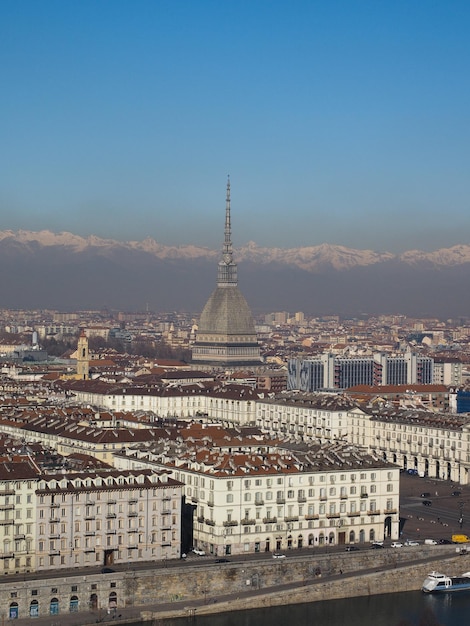 Aerial view of Turin