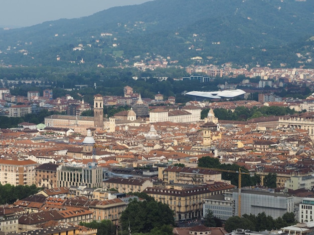 Aerial view of Turin