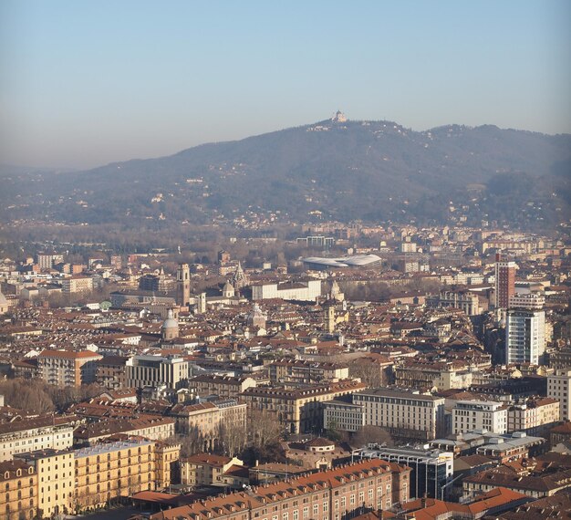 Aerial view of Turin