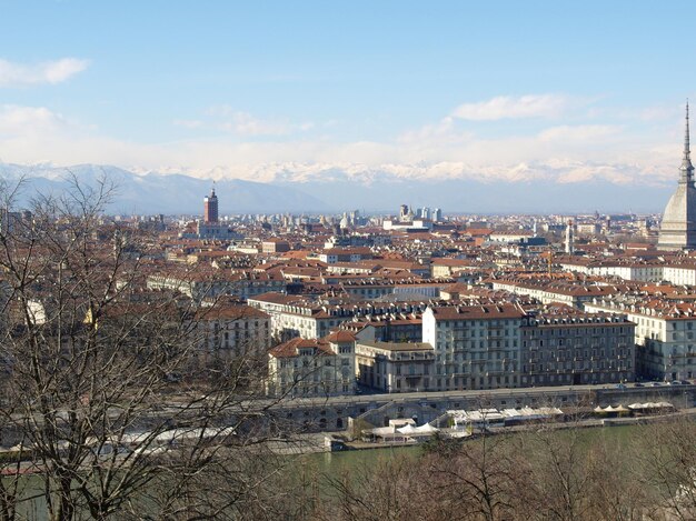 Aerial view of Turin