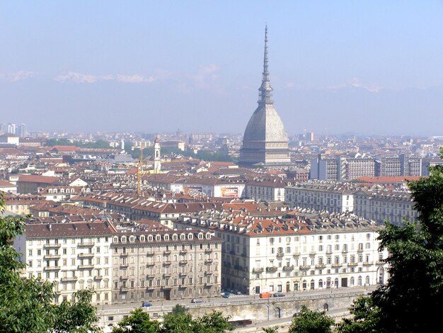 Aerial view of Turin