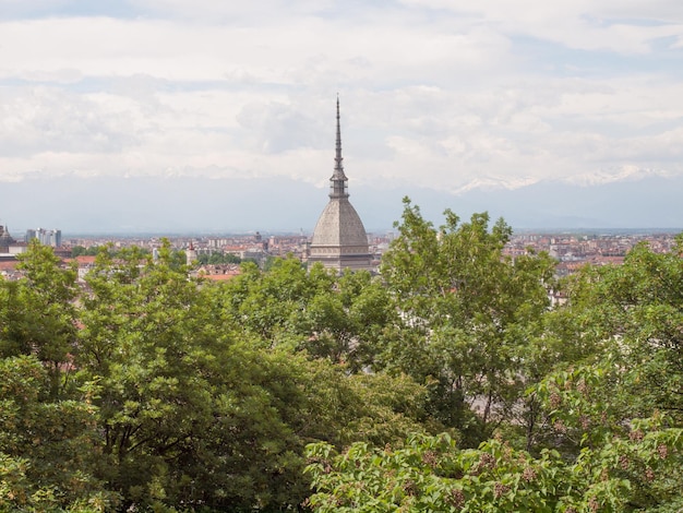 Aerial view of Turin