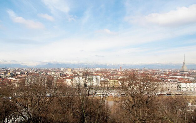 Aerial view of Turin