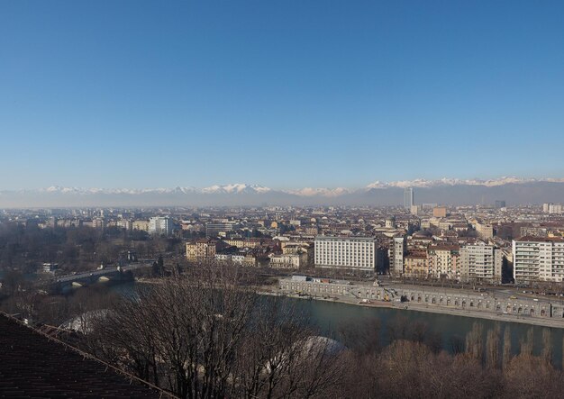 Aerial view of Turin