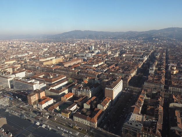 Aerial view of Turin