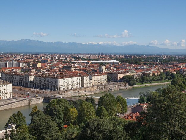 Aerial view of Turin