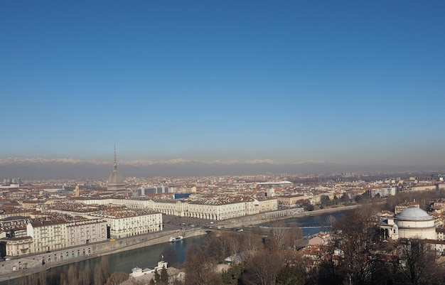 Aerial view of Turin