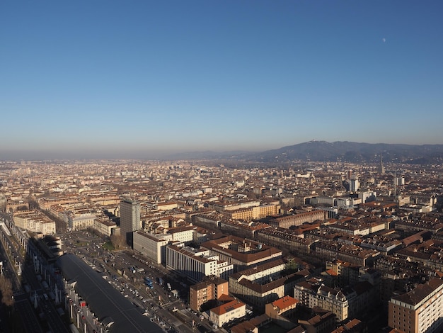 Aerial view of Turin