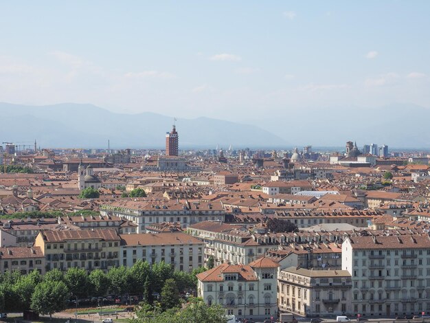 Aerial view of Turin