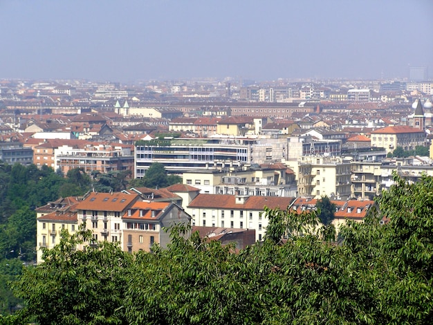 Aerial view of Turin