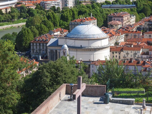 Aerial view of Turin