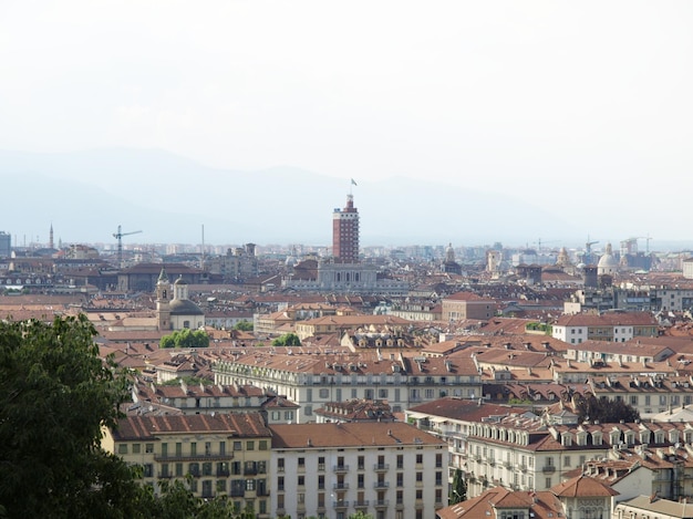 Aerial view of Turin