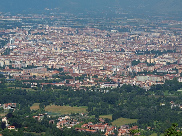 Aerial view of Turin