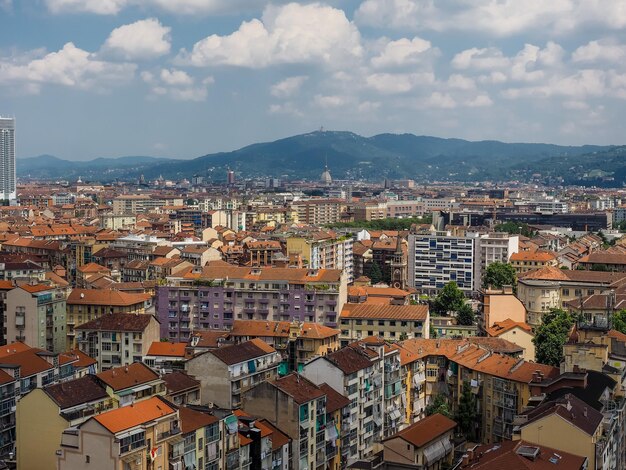 Aerial view of Turin