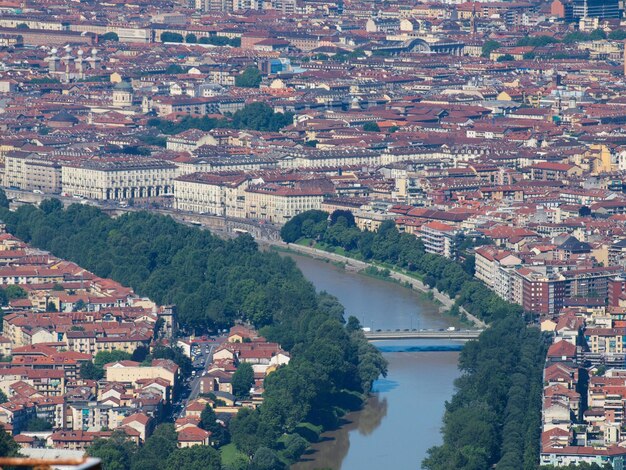 Aerial view of turin