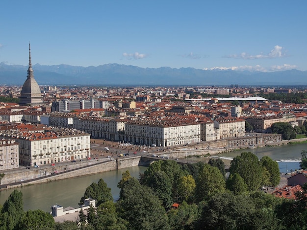 Aerial view of Turin