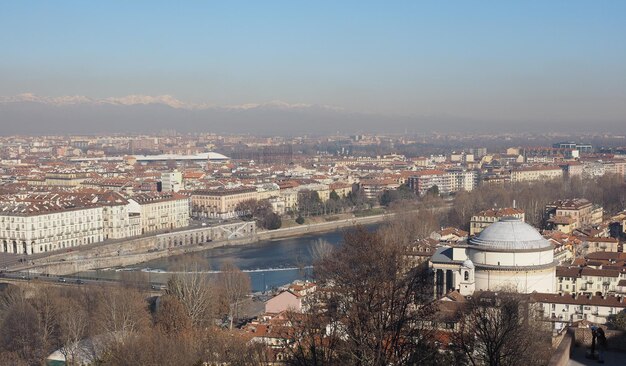 Aerial view of Turin