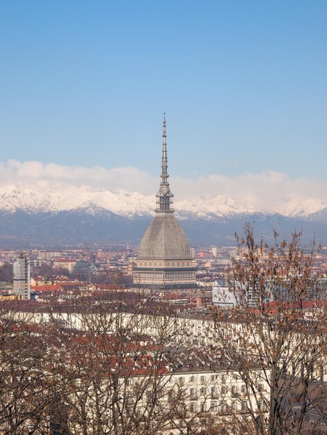 Aerial view of Turin