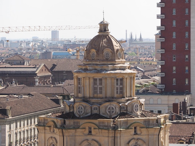 Aerial view of Turin