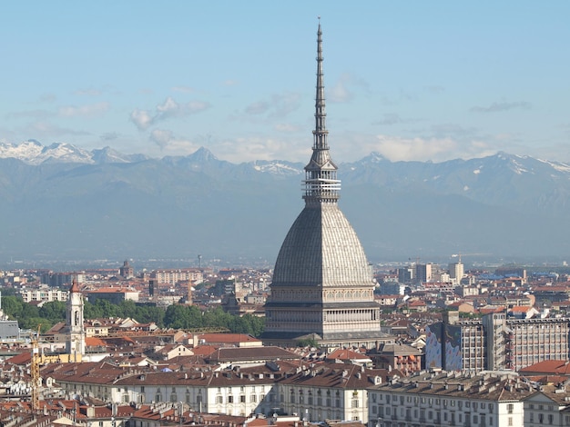 Aerial view of Turin