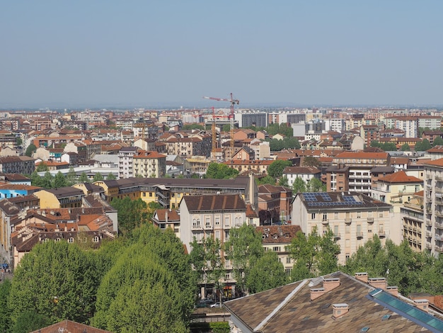 Aerial view of Turin