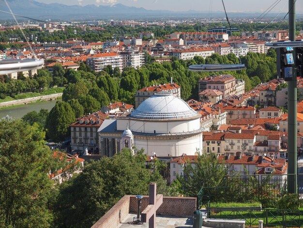 Aerial view of Turin