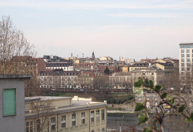 Aerial view of Turin