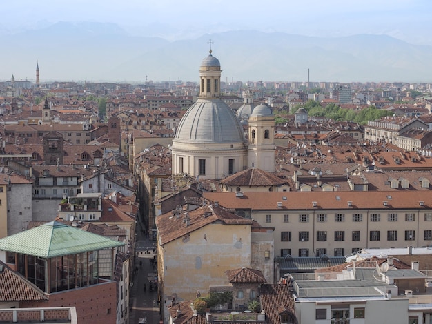 Aerial view of Turin