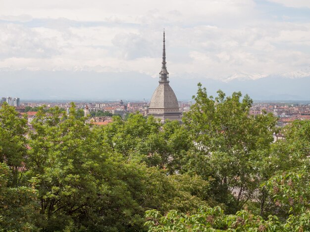 Aerial view of Turin