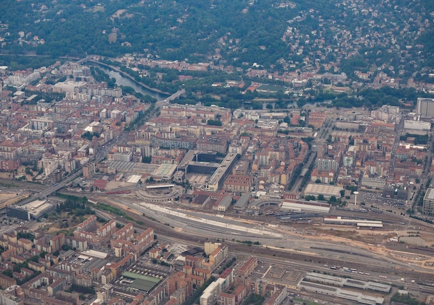 Aerial view of Turin