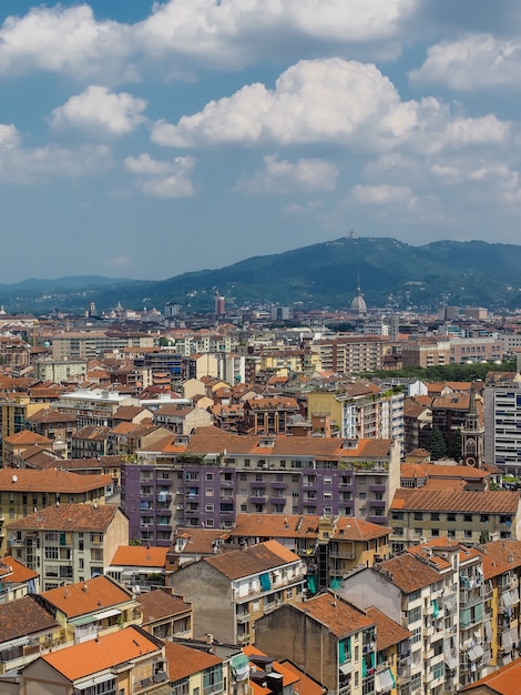 Aerial view of Turin