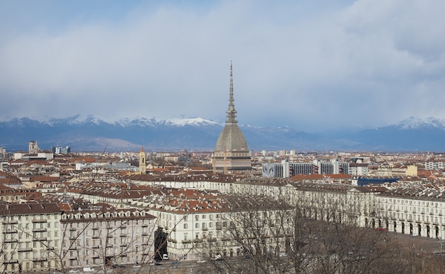 Aerial view of Turin