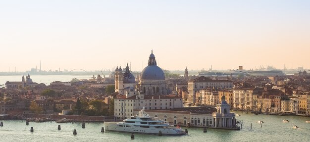 Foto veduta aerea di venezia