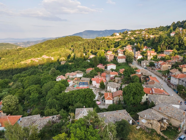 Aerial view of Village of Yavrovo Bulgaria