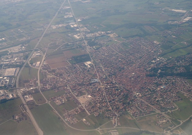 Aerial view of Volpiano