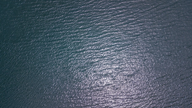 An aerial view of  water