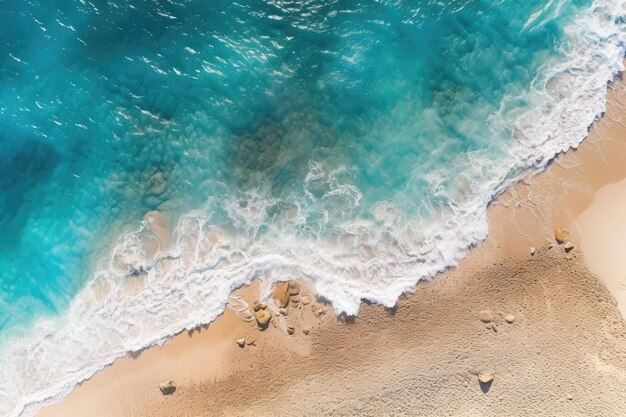 Aerial view of waves