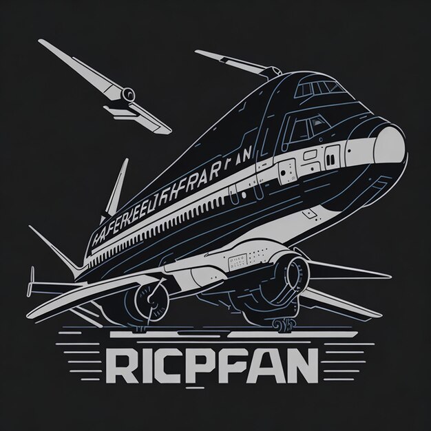 Aeroplan Ai image for tshirt design