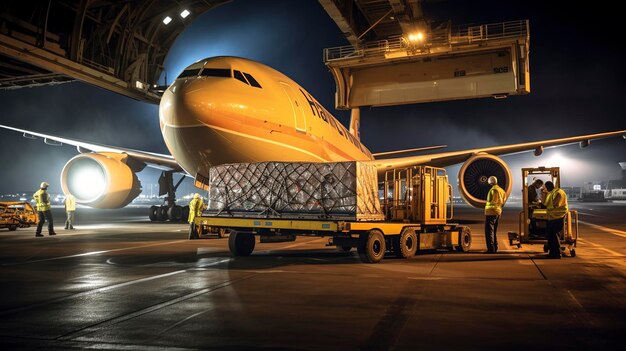 Photo aeroplane on the runway