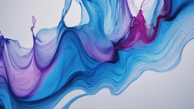 Aesthetic abstract chromatography background in blue tone