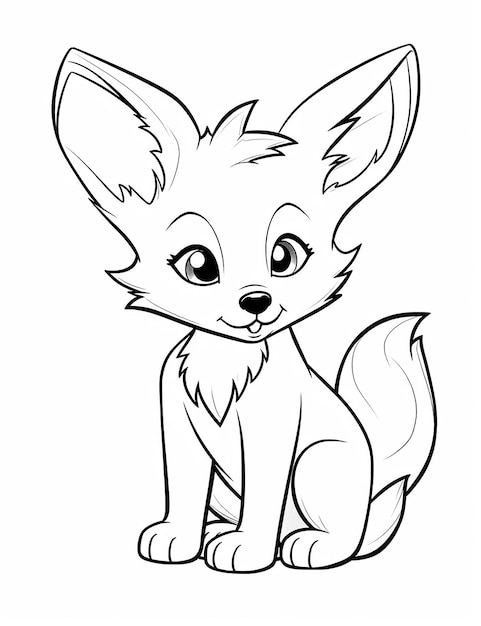 Aesthetic Animals Coloring Page