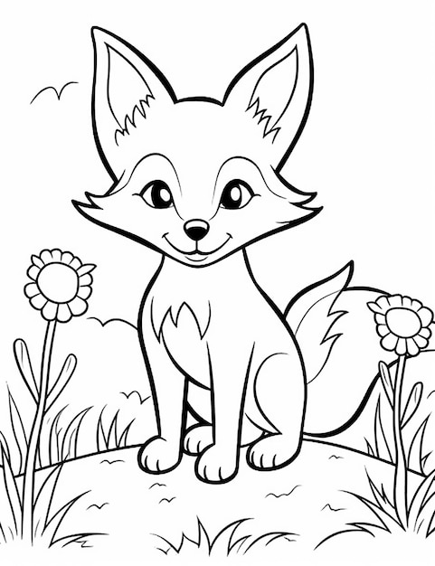 Aesthetic Animals Coloring Page