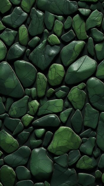 Photo aesthetic arranged green stones background