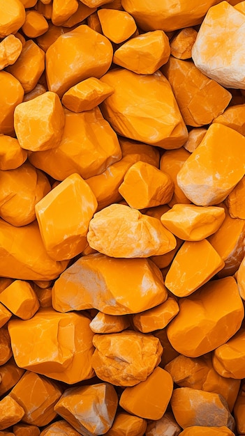 Aesthetic Arranged Orange Stones Background