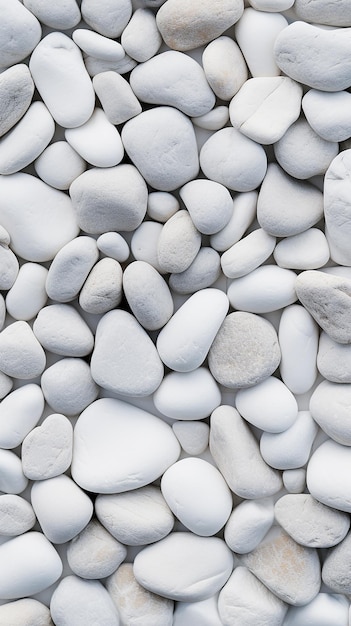 Aesthetic Arranged White Stones Background