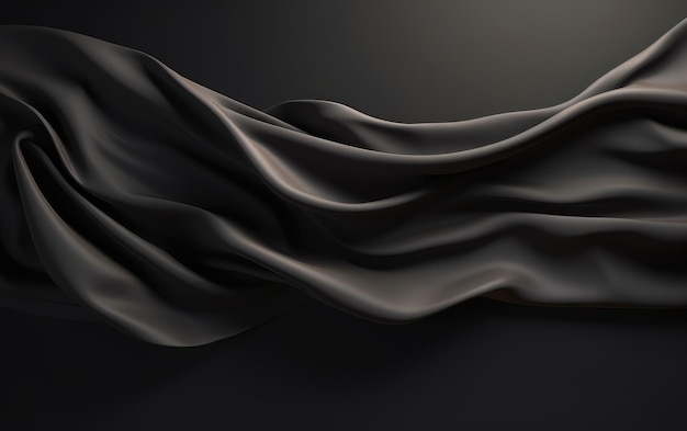 Aesthetic Elegance Ethereal Black Silk