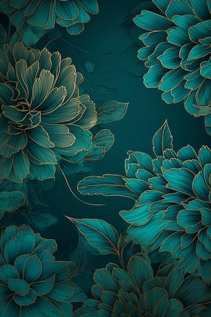 Aesthetic Floral Patterned Background