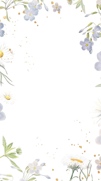 미학적 인 꽃 png 프레임 투명한 배경